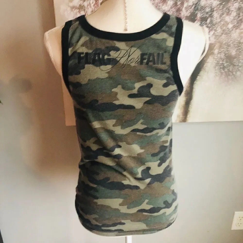 Flag nor fail tank top camouflage limited rare - Picture 7 of 8